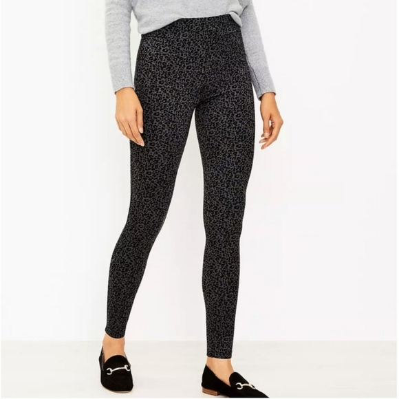 NEW Loft Leapard Print Leggings - Picture 1 of 13